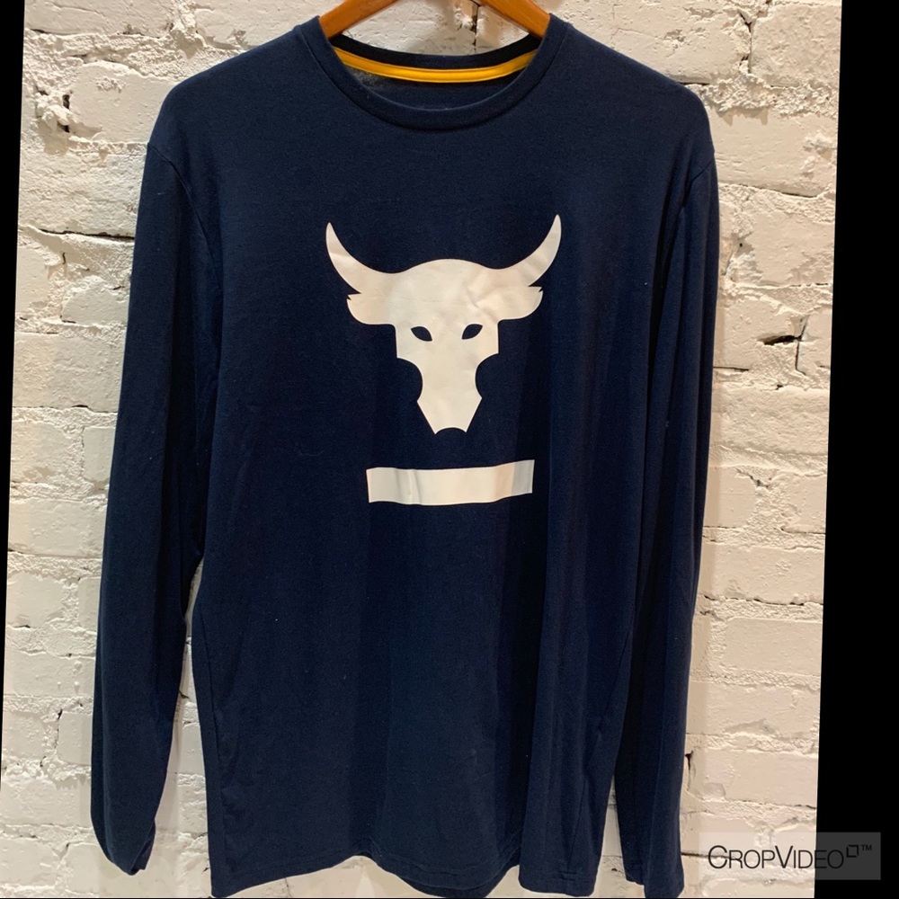UA PROJECT ROCK HARDEST WORKER LONG SLEEVE T SHIRT